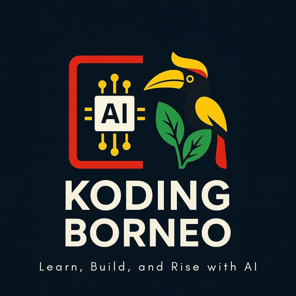 Kids Learning AI and Coding with Koding Borneo